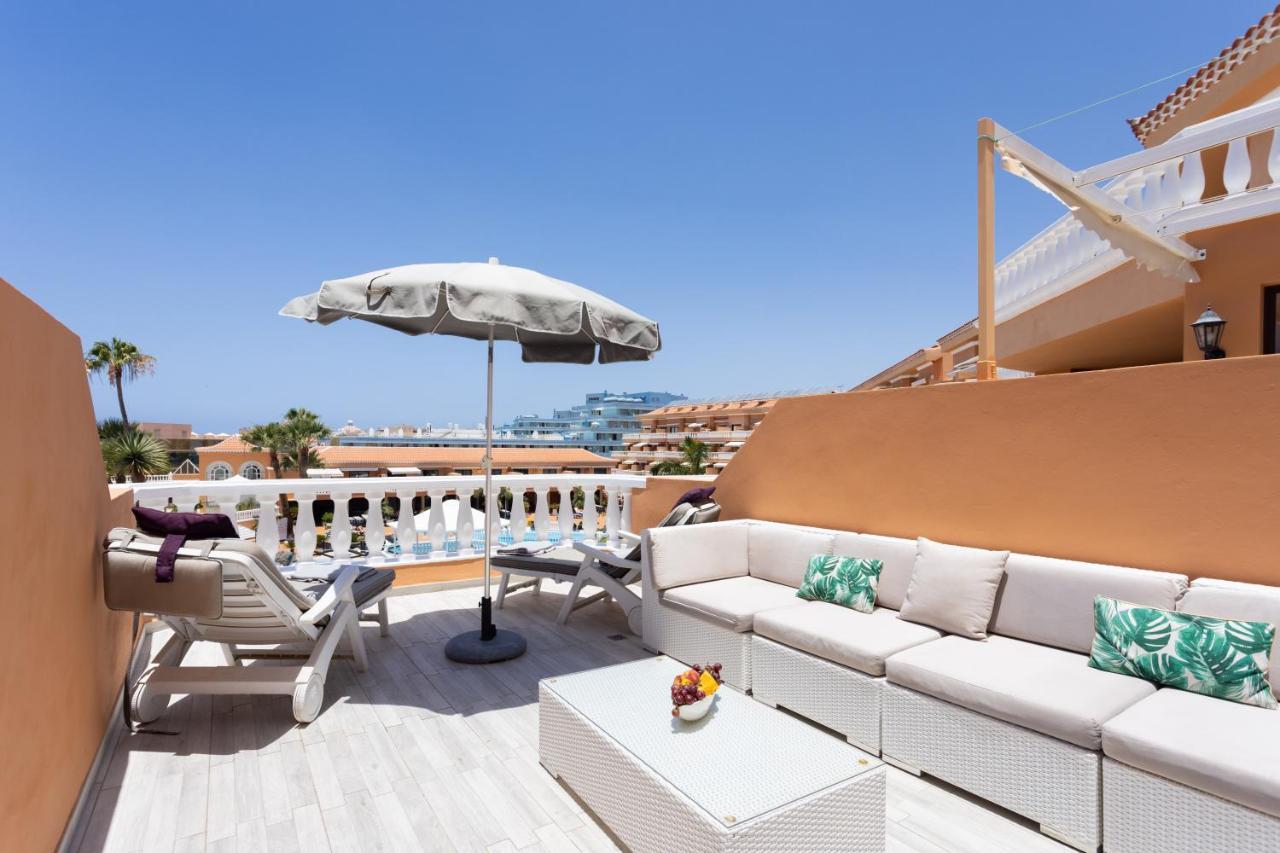 Exclusive Attic Las Vistas 3 With Breathtaking Sea View, Only 100 M To The Sea, Heated Pool, Aircon, Wifi Arona  Exterior foto